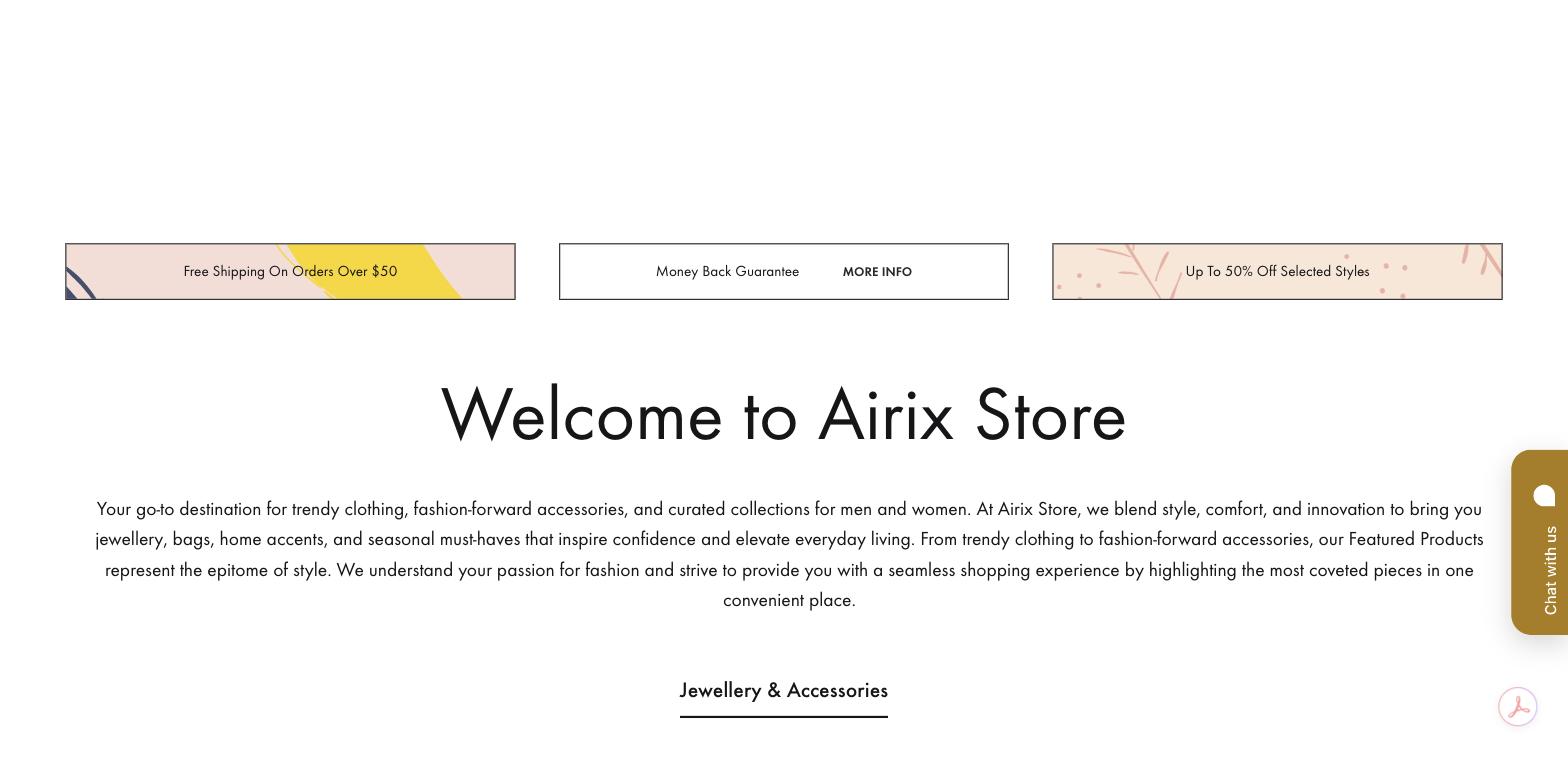 Airix Store public website