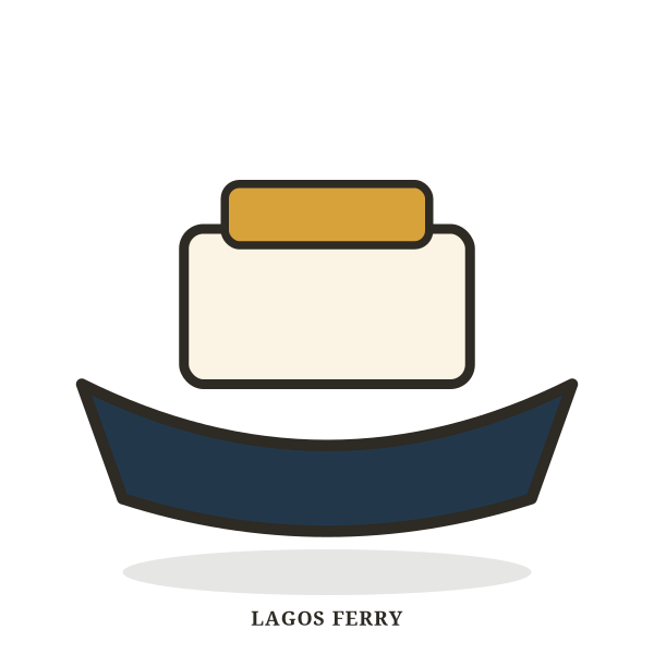 Illustrated Lagos passenger ferry